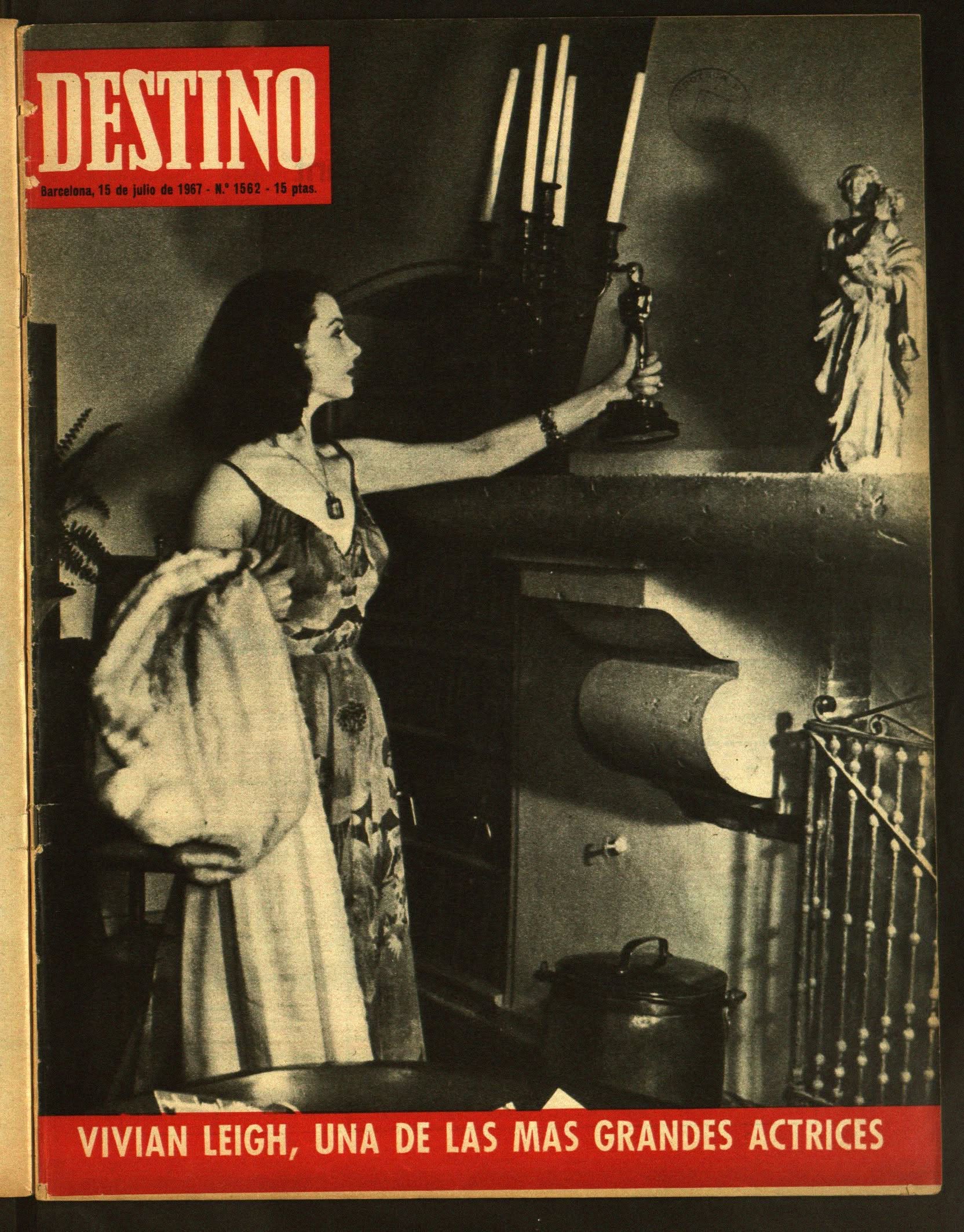 DESTINO magazine side cover Issue 1562 15 July 1967