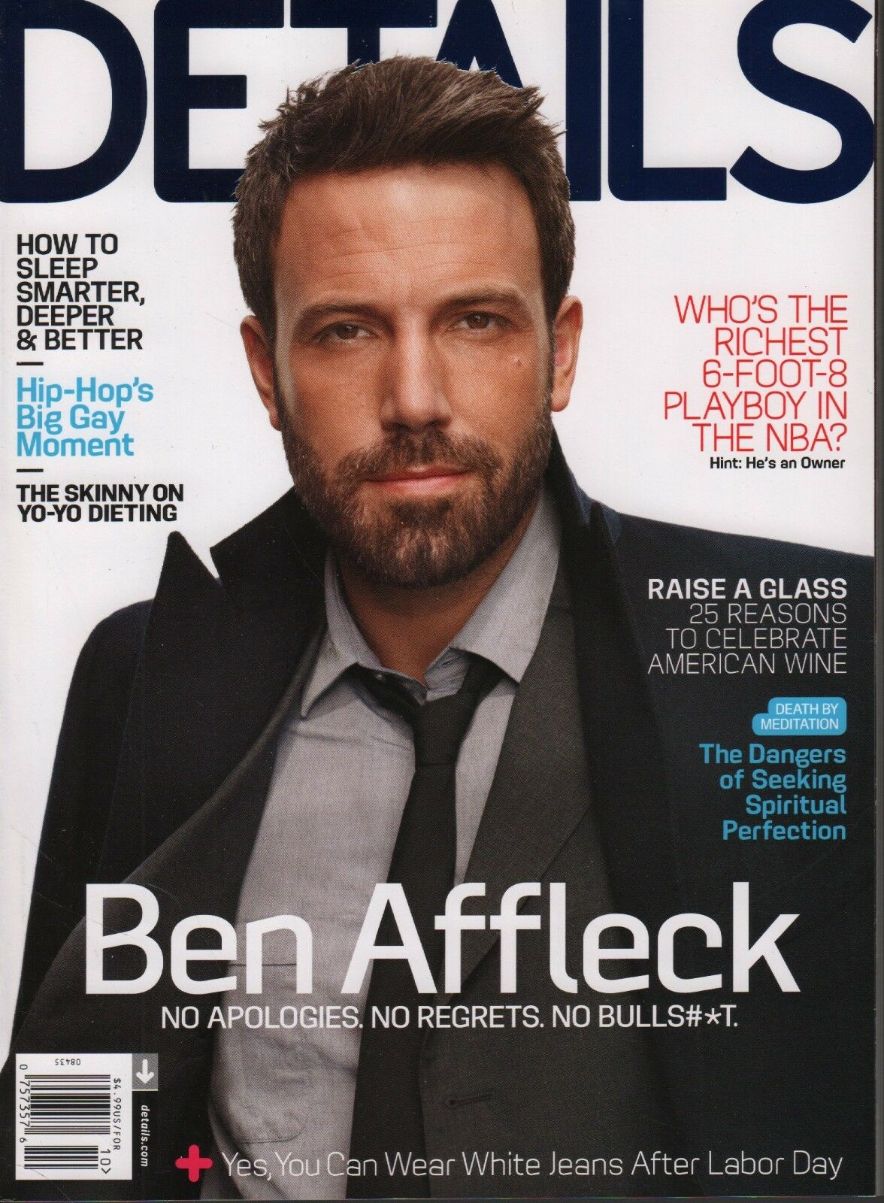 DETAILS magazine cover  October 2012