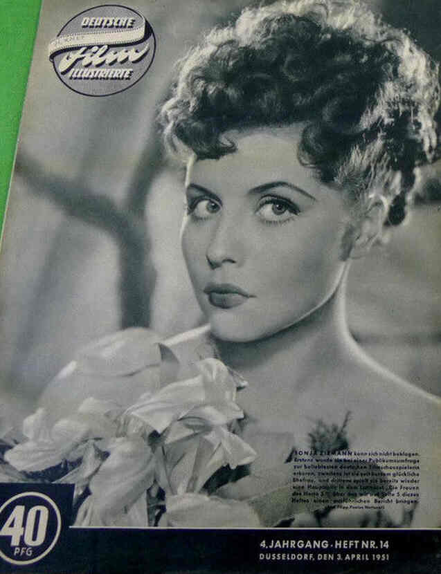 DEUTSCHE FILM ILLUSTRIERTE magazine cover Issue 14  April 1951