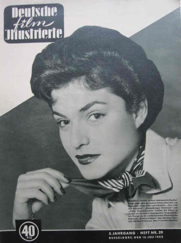 DEUTSCHE FILM ILLUSTRIERTE magazine cover Issue 29 15 July 1952