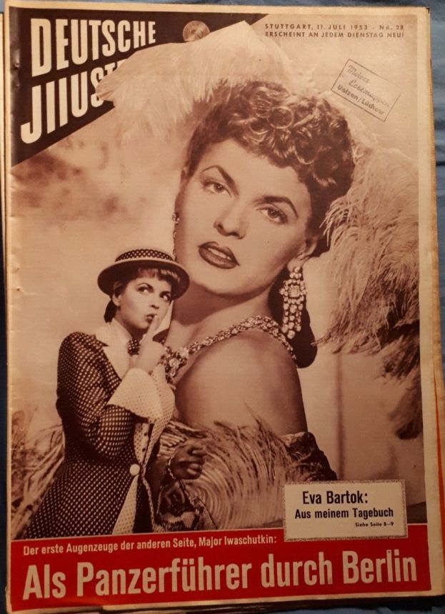 DEUTSCHE ILLUSTRIERTE magazine cover Issue 28 11 July 1953