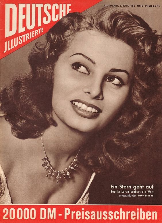 DEUTSCHE ILLUSTRIERTE magazine cover 8 January 1955