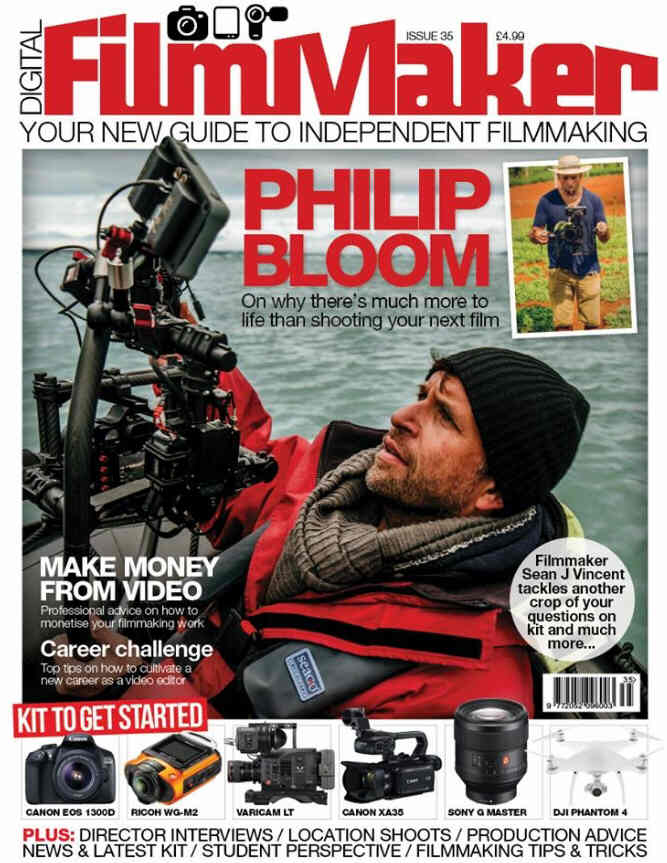 DIGITAL FILMMAKER magazine side cover Issue 35 April 2016