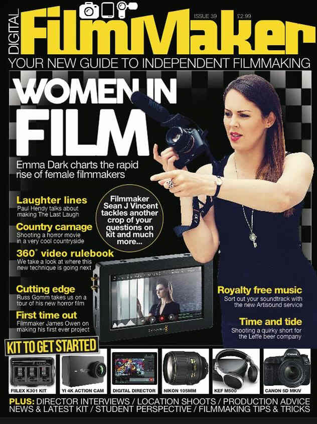 DIGITAL FILMMAKER magazine side cover Issue 39  2016