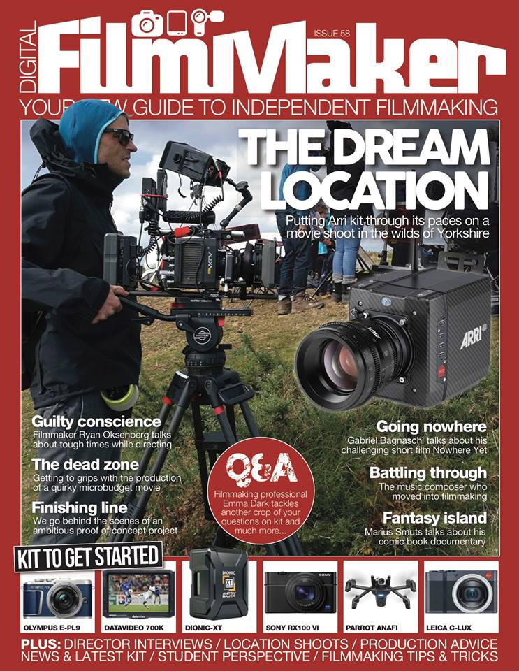 DIGITAL FILMMAKER magazine side cover Issue 58  August 2018