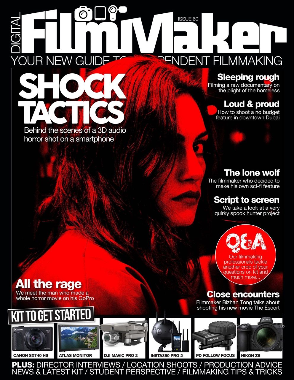DIGITAL FILMMAKER magazine side cover Issue 60  October 2018