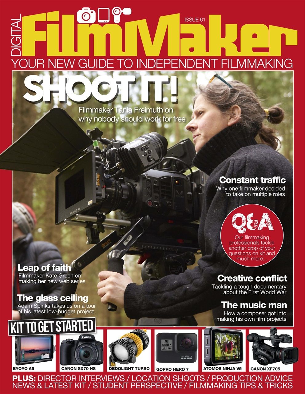DIGITAL FILMMAKER magazine cover Issue 61  November 2018
