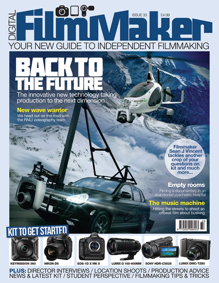 DIGITAL FILMMAKER magazine side cover Issue 33 February 2016