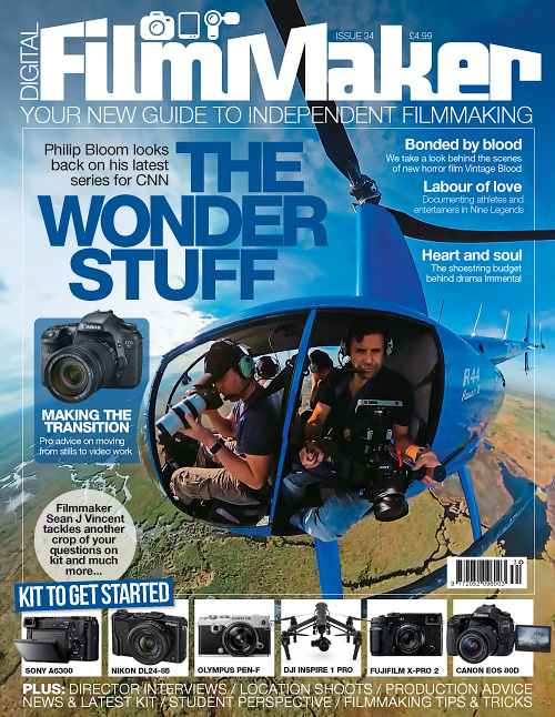DIGITAL FILMMAKER magazine side cover Issue 34 March 2016