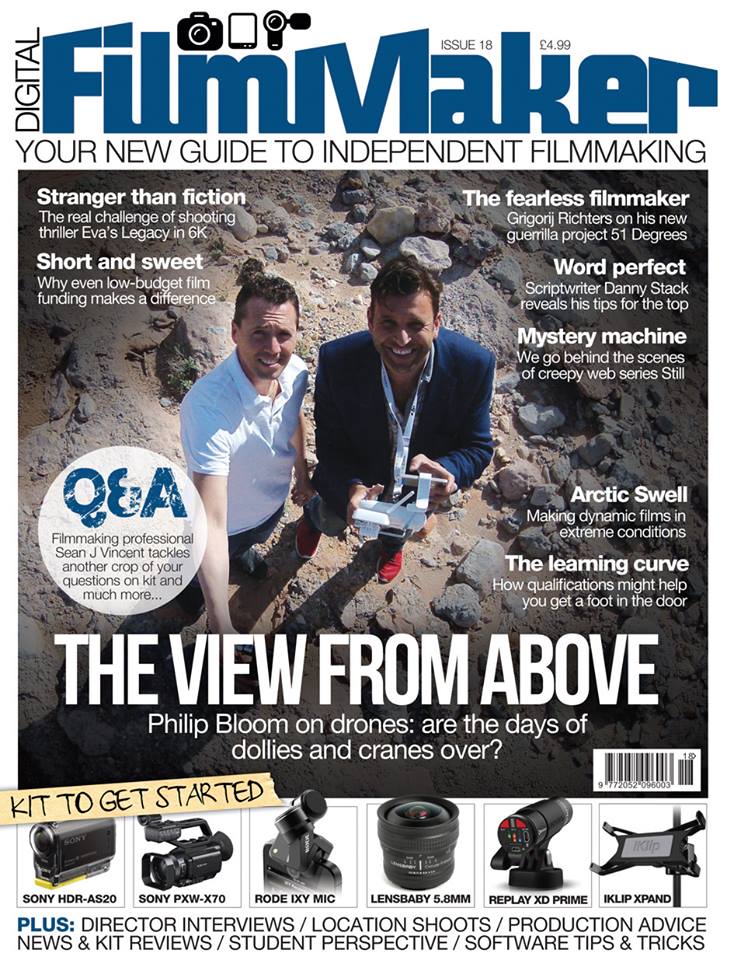 DIGITAL FILMMAKER magazine side cover Issue 18 September 2014