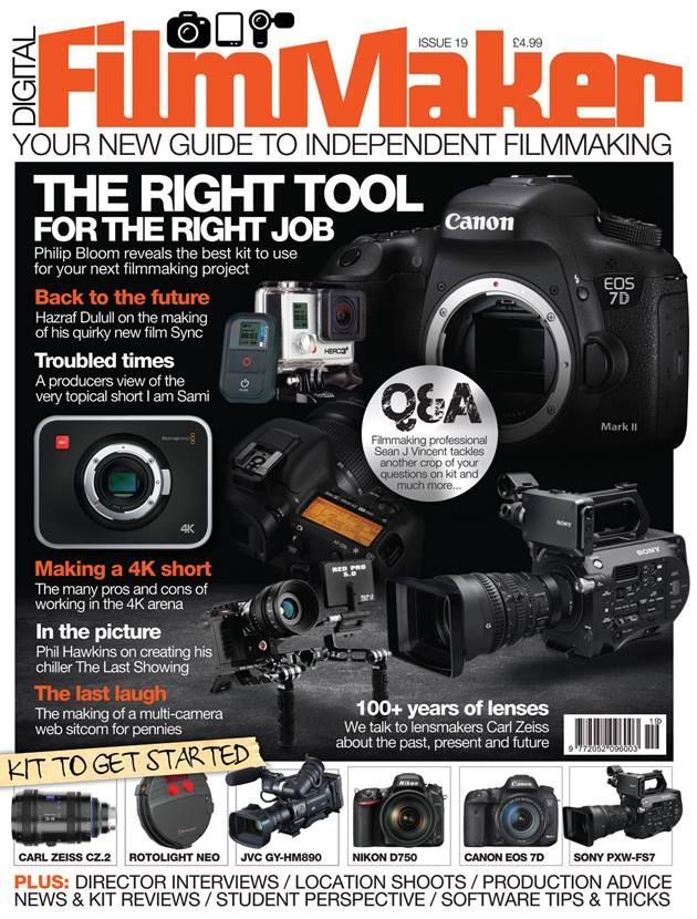 DIGITAL FILMMAKER magazine cover Issue 19 October 2014