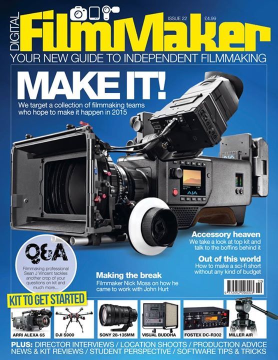 DIGITAL FILMMAKER magazine side cover Issue 22 January 2015