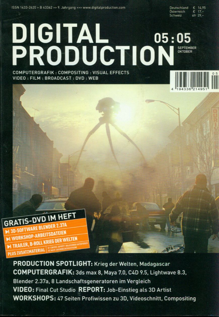 DIGITAL PRODUCTION magazine cover Issue 5  September/October 2005