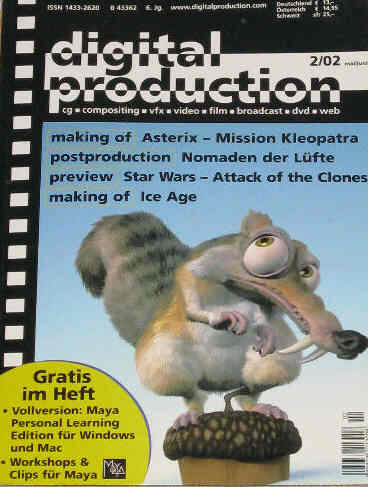 DIGITAL PRODUCTION magazine cover March/April 2002