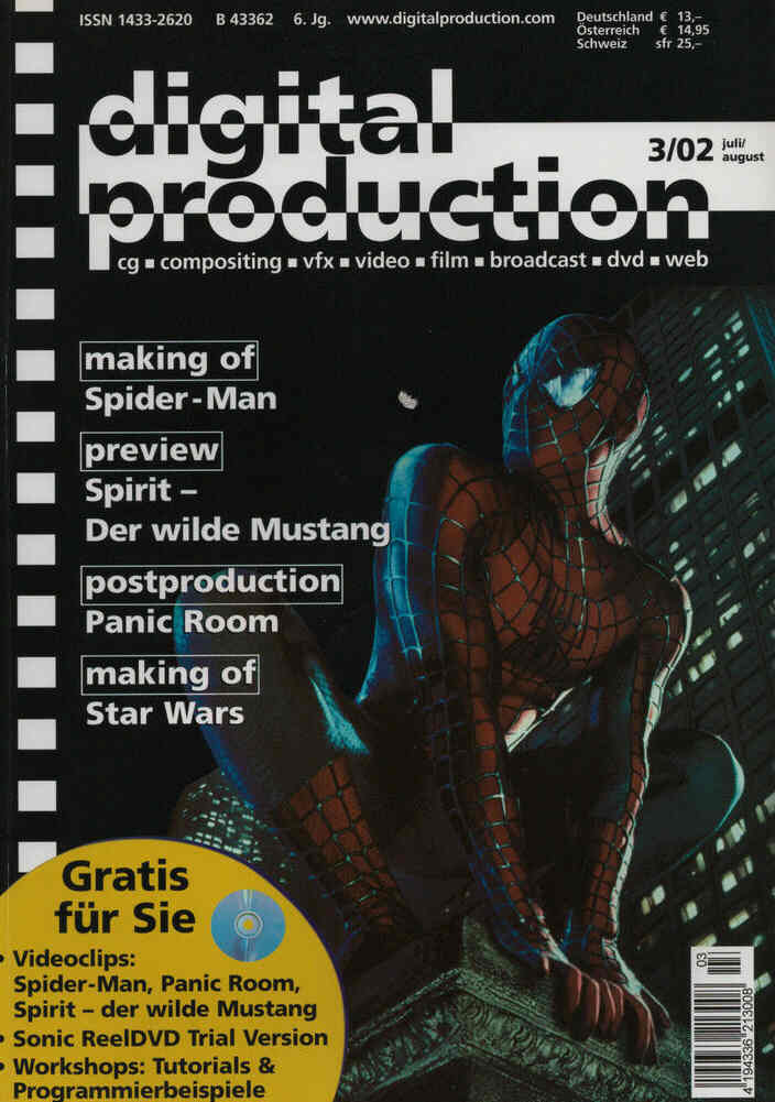 DIGITAL PRODUCTION magazine cover July/August 2002