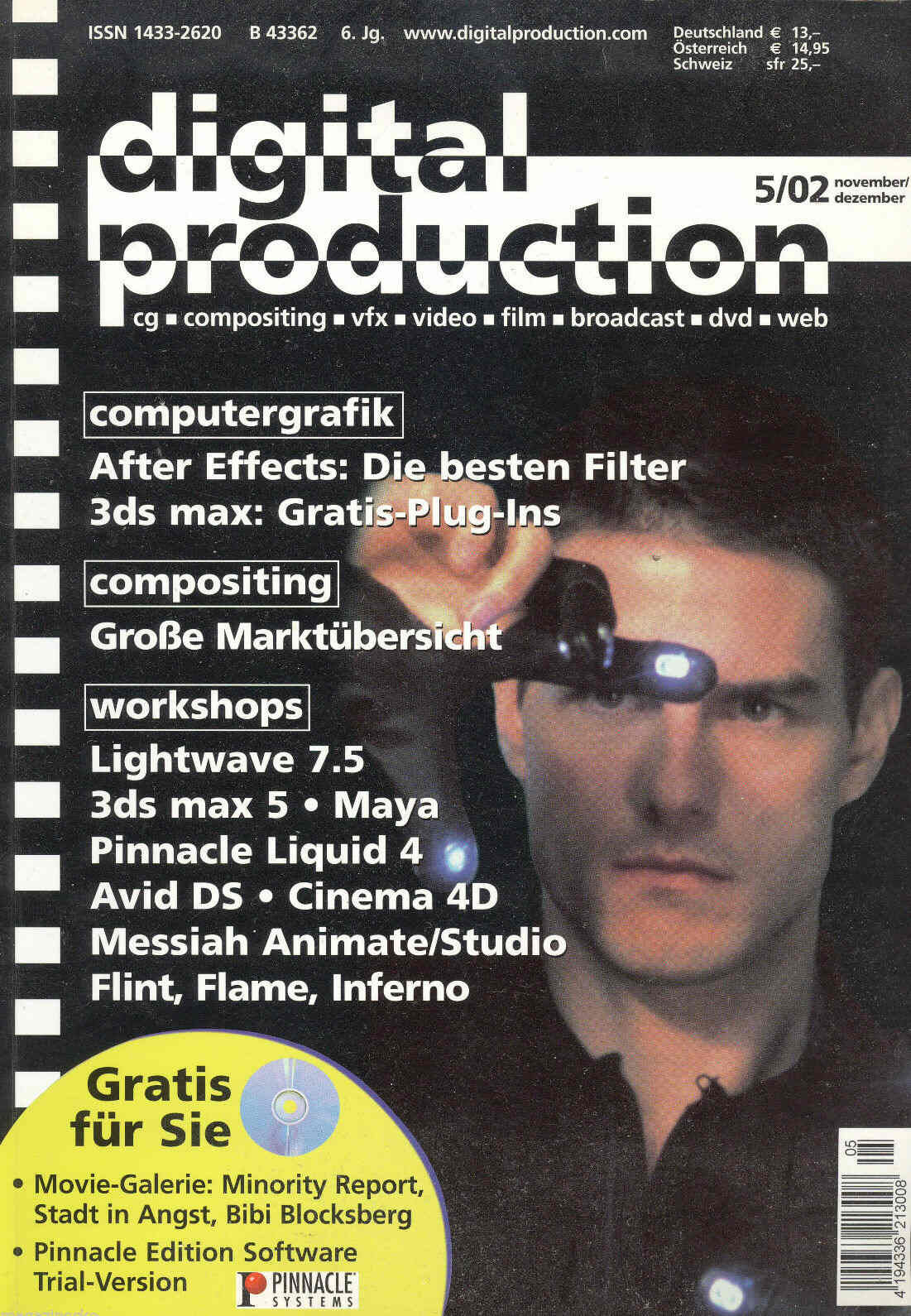 DIGITAL PRODUCTION magazine cover November/December 2002