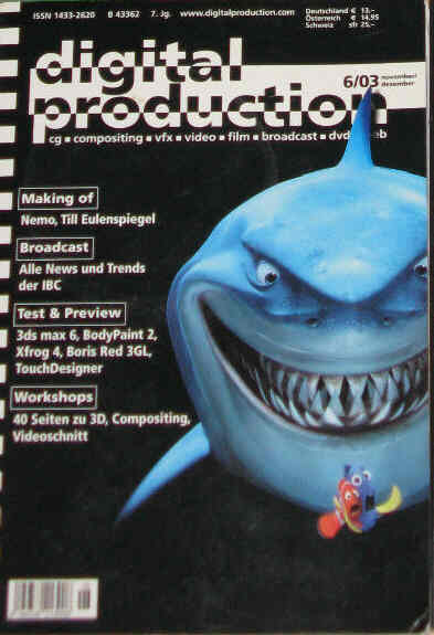 DIGITAL PRODUCTION magazine cover November/December 2003