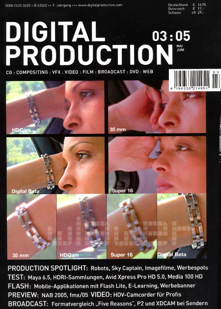 DIGITAL PRODUCTION magazine cover May/June 2005