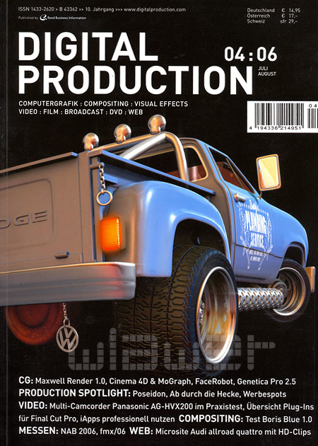 DIGITAL PRODUCTION magazine cover July/August 2006