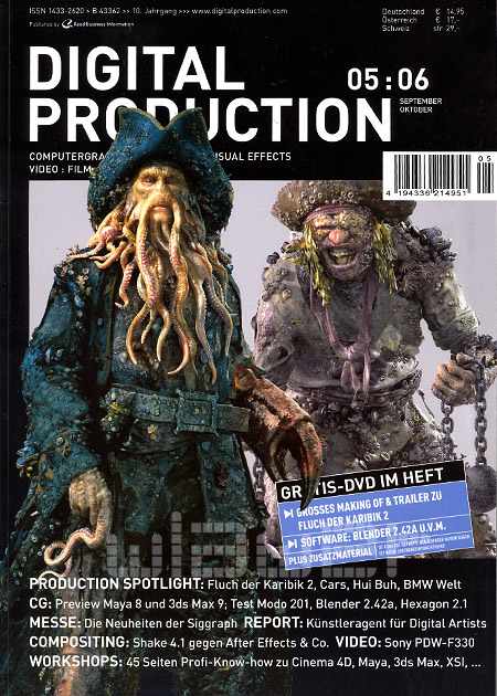 DIGITAL PRODUCTION magazine cover September/October 2006