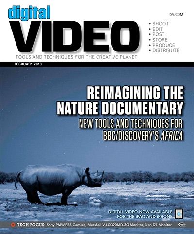 DIGITAL VIDEO magazine cover February 2013