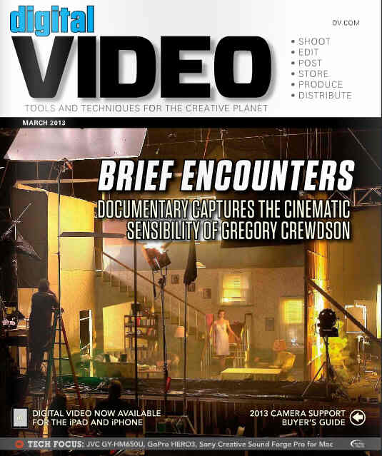 DIGITAL VIDEO magazine cover March 2013