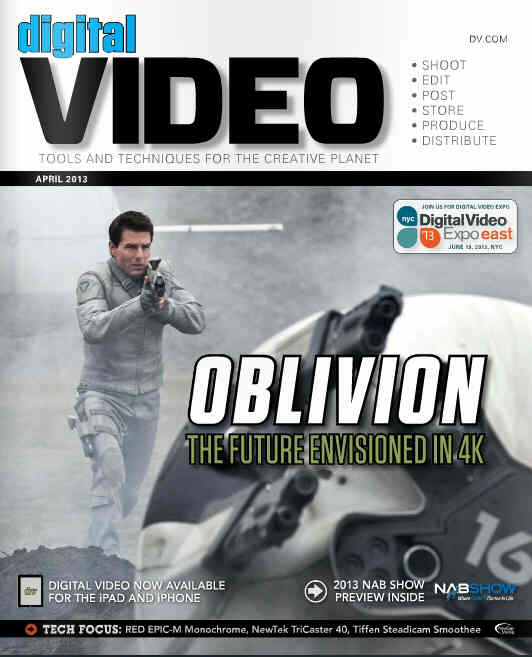 DIGITAL VIDEO magazine cover April 2013