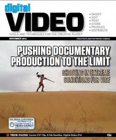 DIGITAL VIDEO magazine cover November 2013