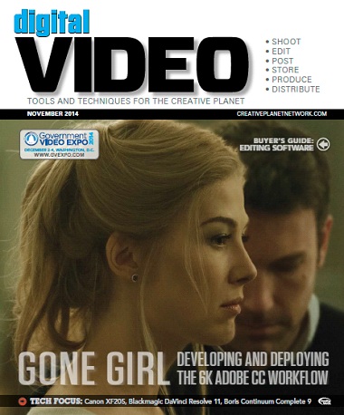 DIGITAL VIDEO magazine cover November 2014