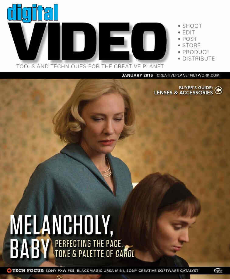 DIGITAL VIDEO magazine cover January 2016