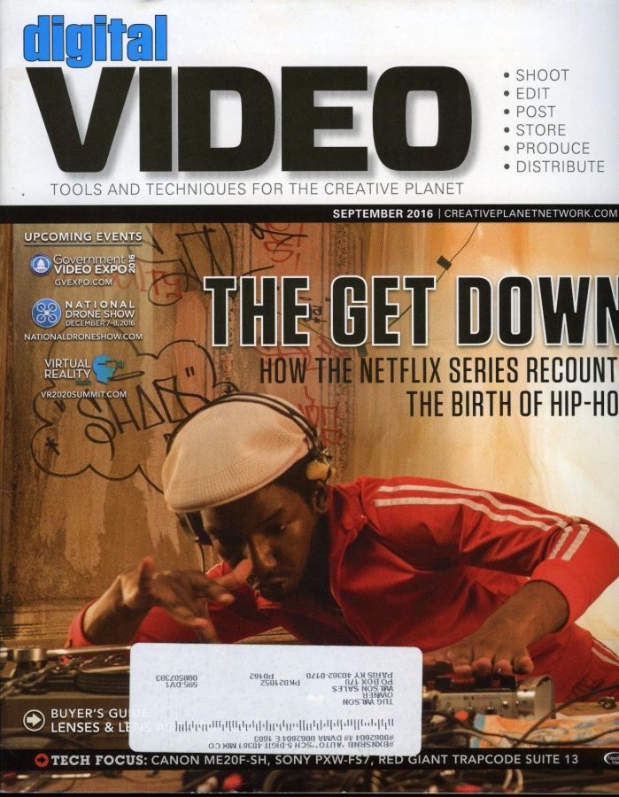 DIGITAL VIDEO magazine cover  September 2016