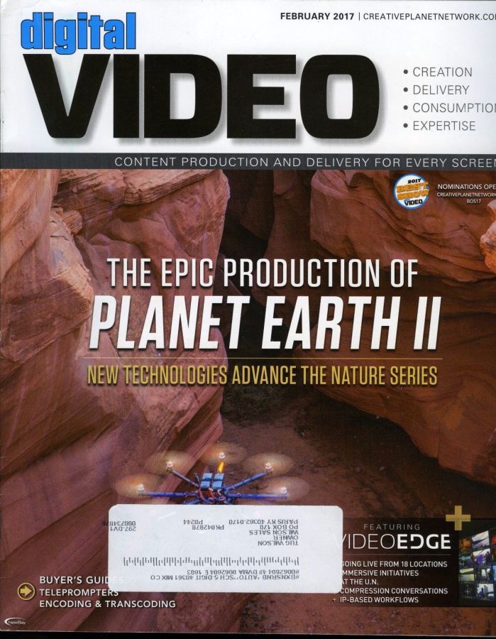 DIGITAL VIDEO magazine cover  February 2017