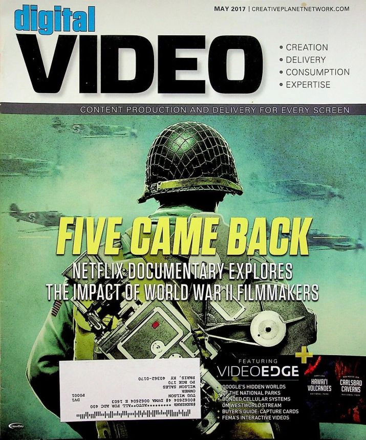 DIGITAL VIDEO magazine cover  May 2017