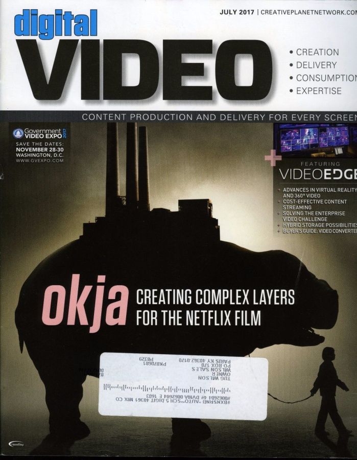DIGITAL VIDEO magazine cover  July 2017