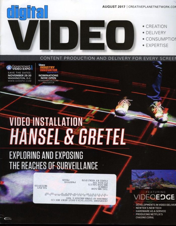 DIGITAL VIDEO magazine cover  August 2017