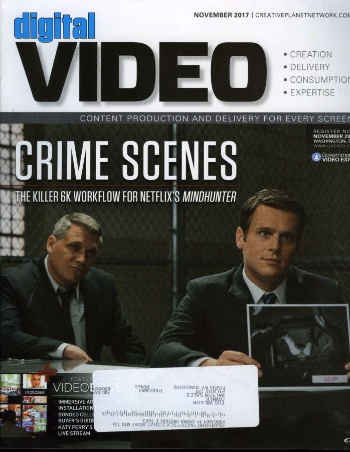 DIGITAL VIDEO magazine cover  November 2017