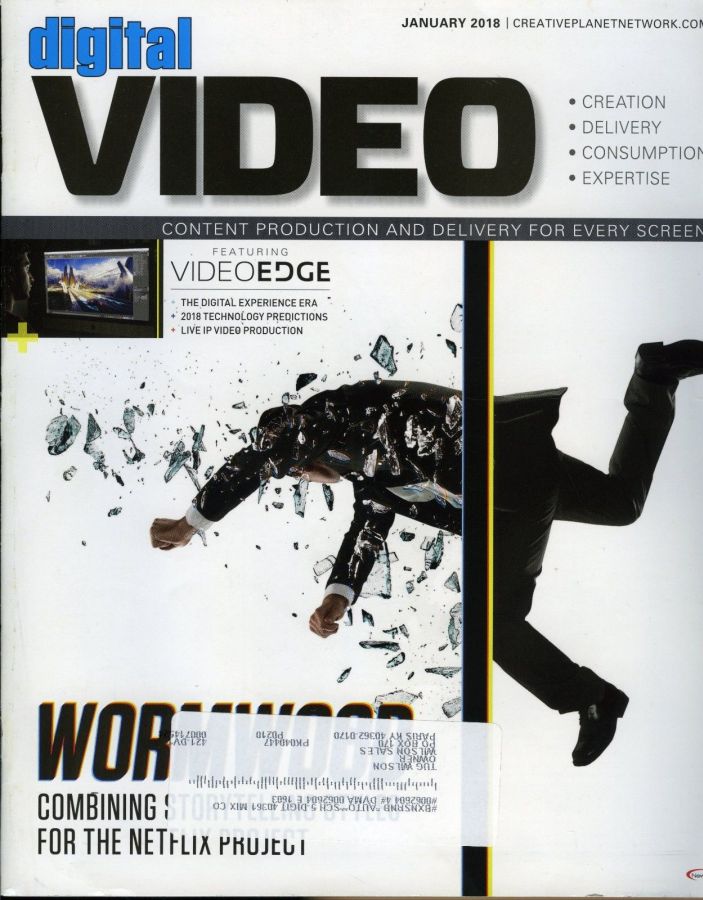 DIGITAL VIDEO magazine cover  January 2018