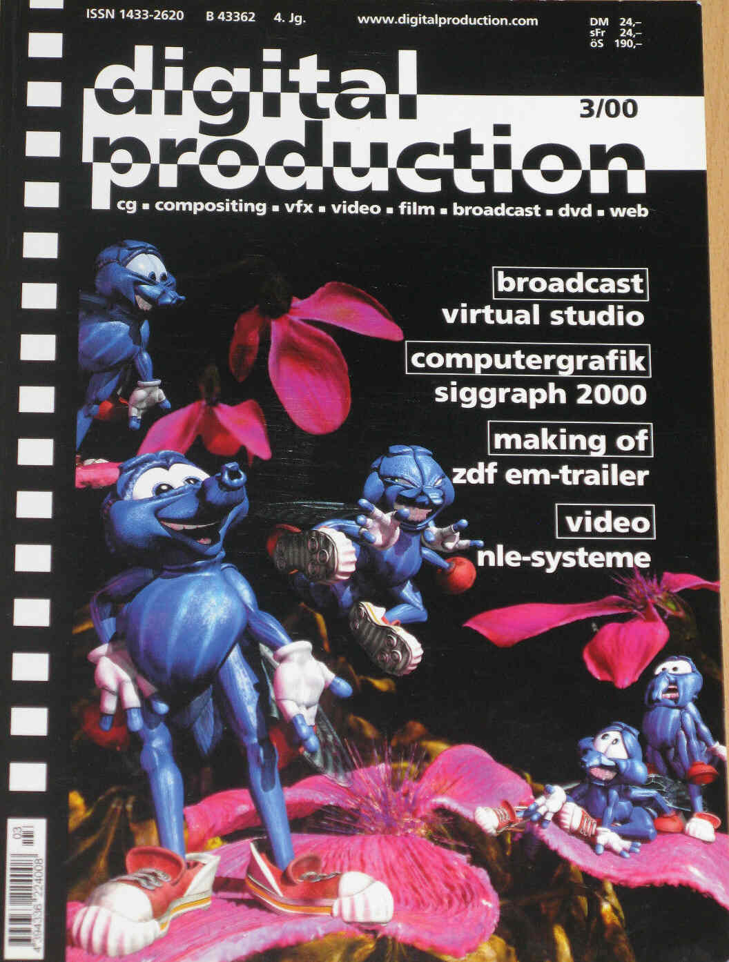 DIGITAL PRODUCTION magazine side cover Issue 3   2000
