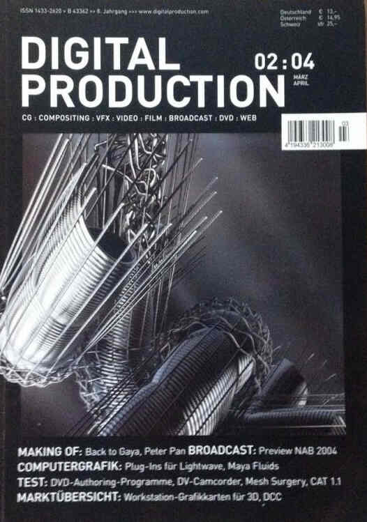 DIGITAL PRODUCTION magazine cover Issue 2  March 2004