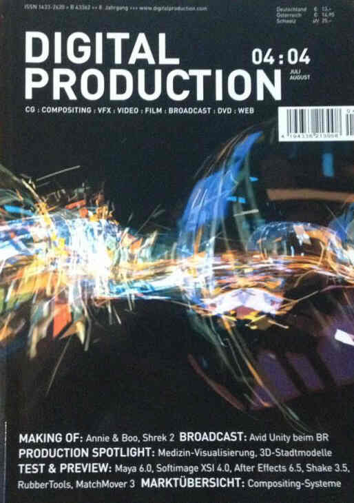 DIGITAL PRODUCTION magazine cover Issue 4  July 2004