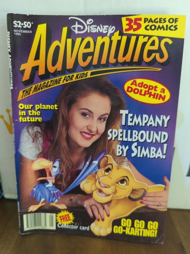 DISNEY ADVENTURES (AU) magazine cover  November 1995