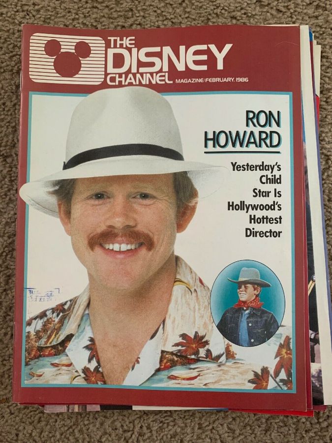 DISNEY CHANNEL magazine side cover  February 1986