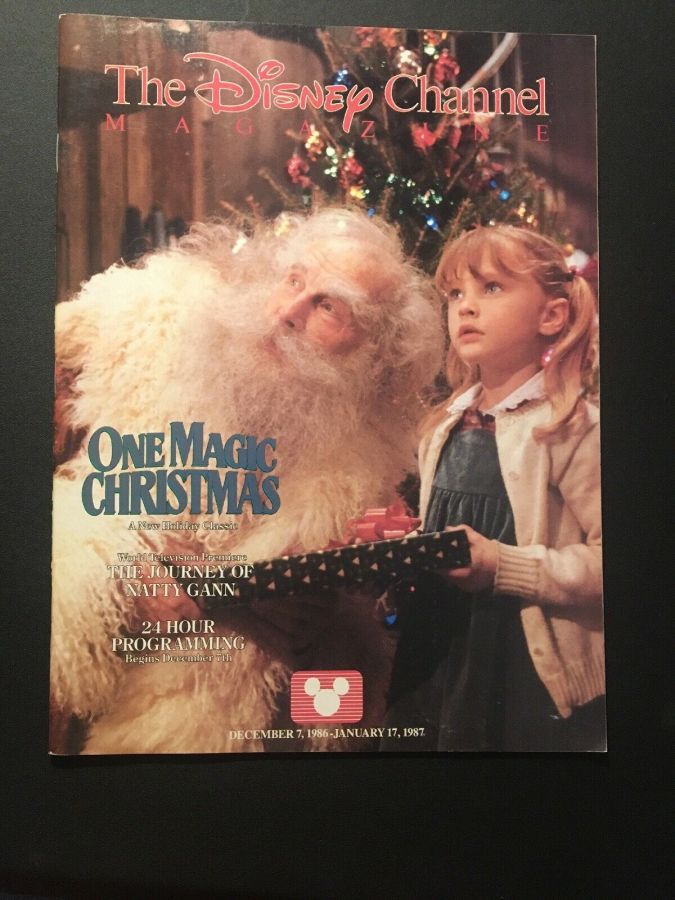 DISNEY CHANNEL magazine side cover  December 1986/ January 1987 