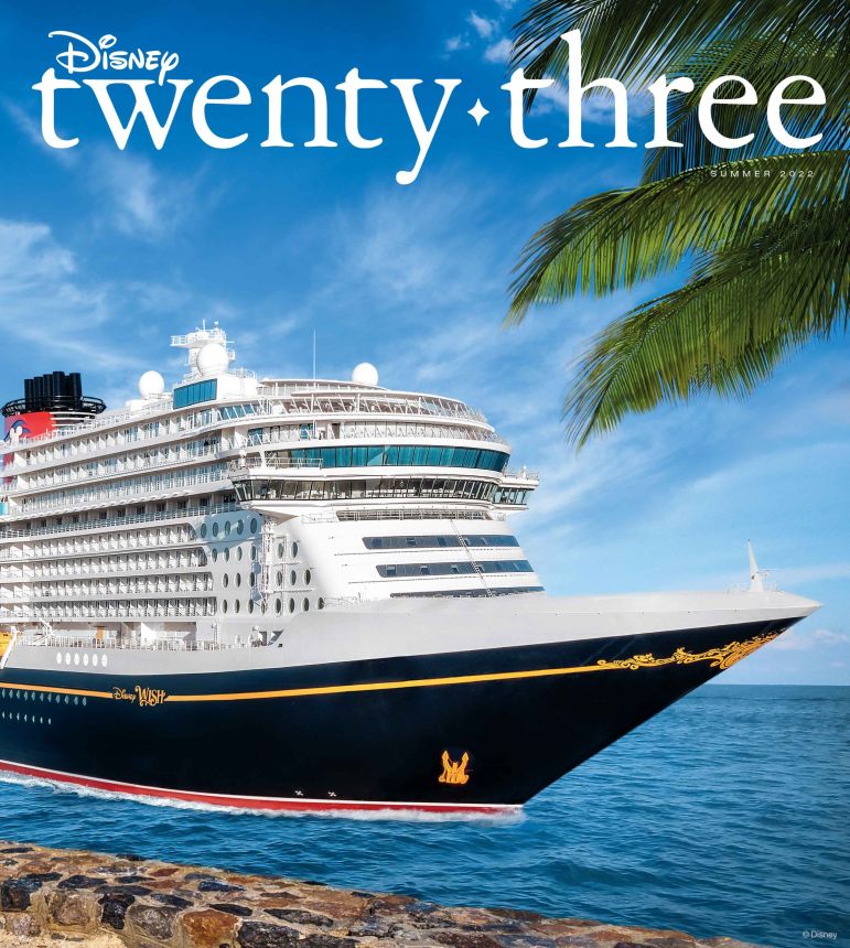 DISNEY TWENTY-THREE magazine side cover Summer 2022