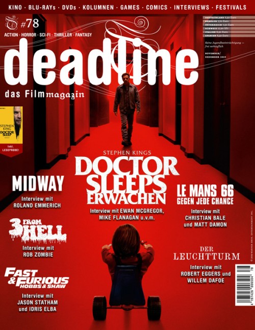 DEADLINE magazine cover Issue 78  November/December 2019