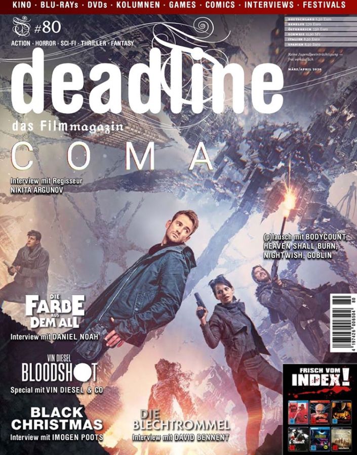 DEADLINE magazine cover Issue 80  March/April 2020
