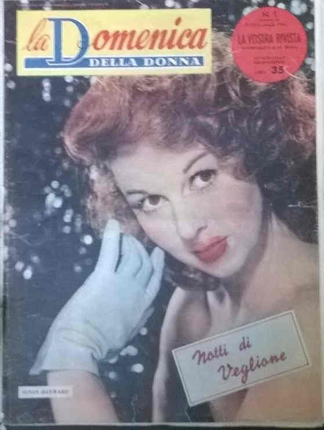 LA DOMENICA DELLA DONNA magazine side cover Issue 1  January 1951