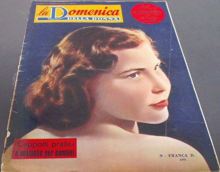 LA DOMENICA DELLA DONNA magazine side cover Issue 45 19 November 1950
