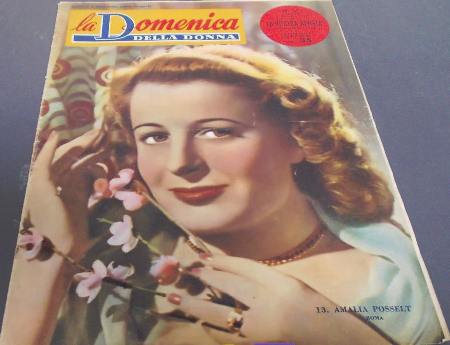 LA DOMENICA DELLA DONNA magazine side cover Issue 47 3 December 1950
