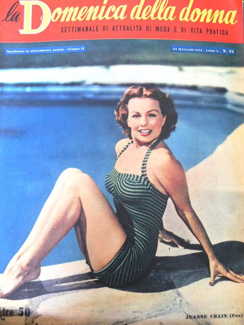 LA DOMENICA DELLA DONNA magazine side cover Issue 21 24 May 1953